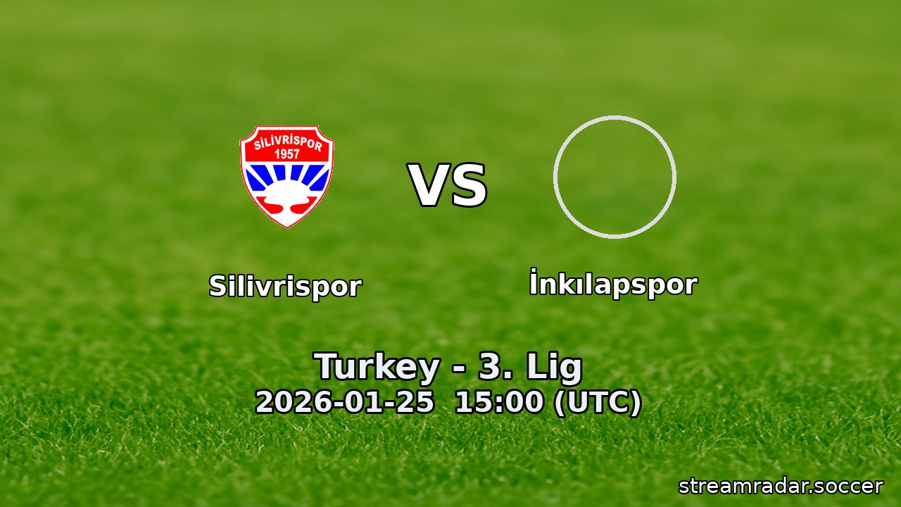 Silivrispor vs İnkılapspor