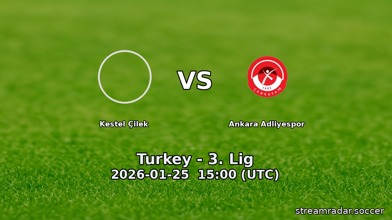 Kestel Çilek vs Ankara Adliyespor