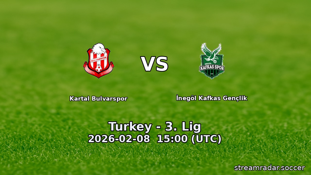 Kartal Bulvarspor vs İnegöl Kafkas Gençlik