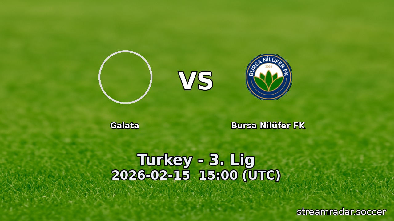 Galata vs Bursa Nilüfer FK