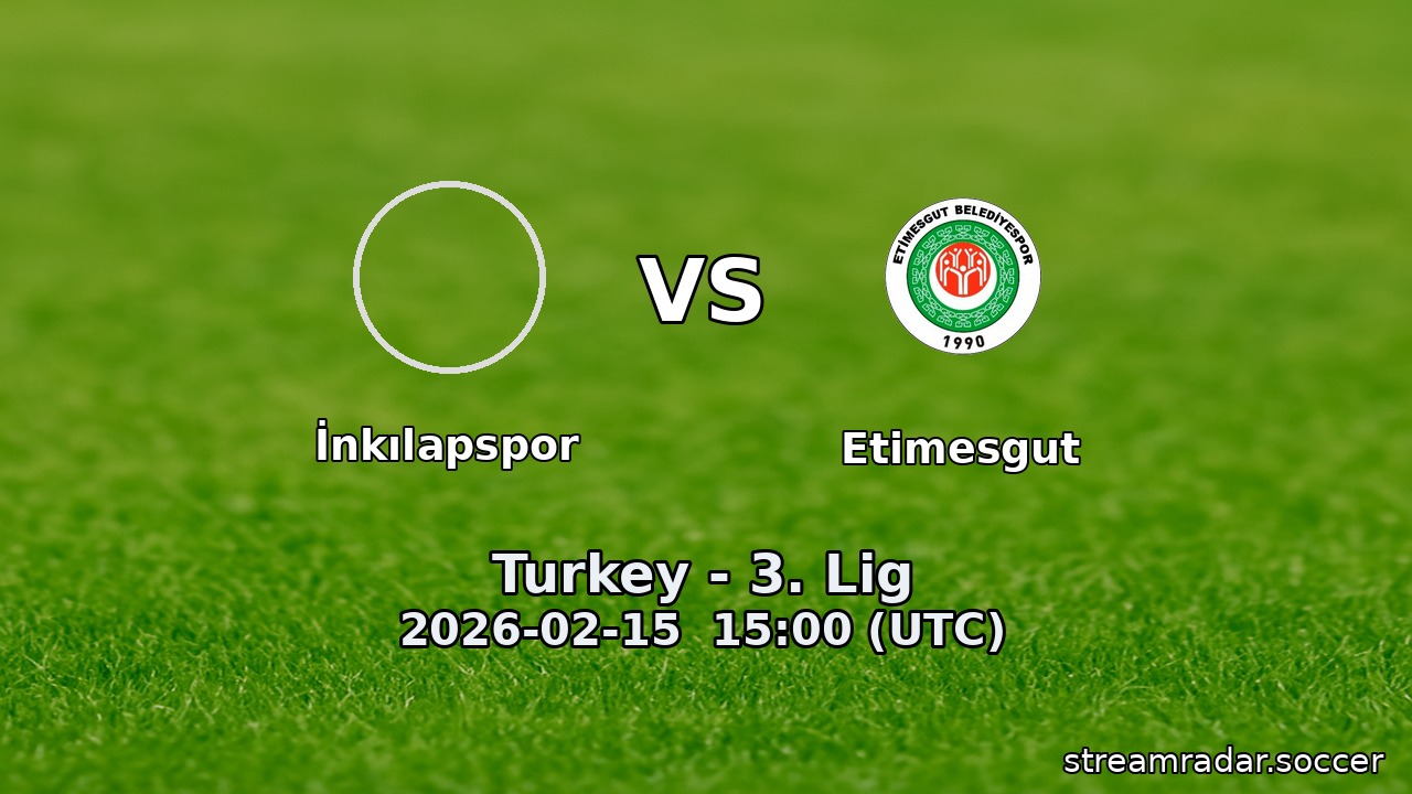 İnkılapspor vs Etimesgut