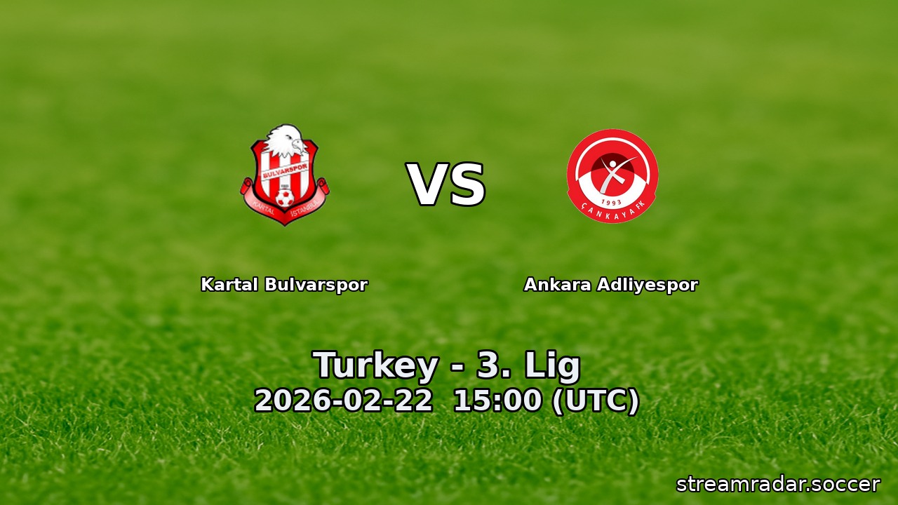Kartal Bulvarspor vs Ankara Adliyespor