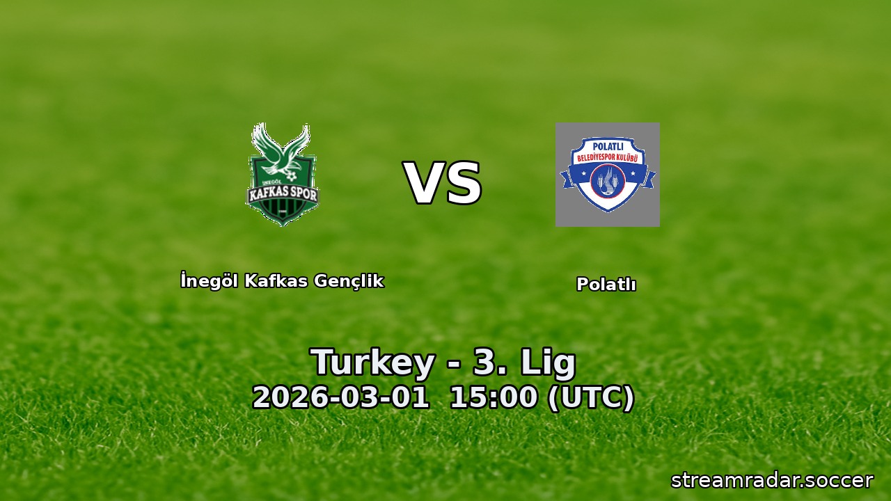 İnegöl Kafkas Gençlik vs Polatlı