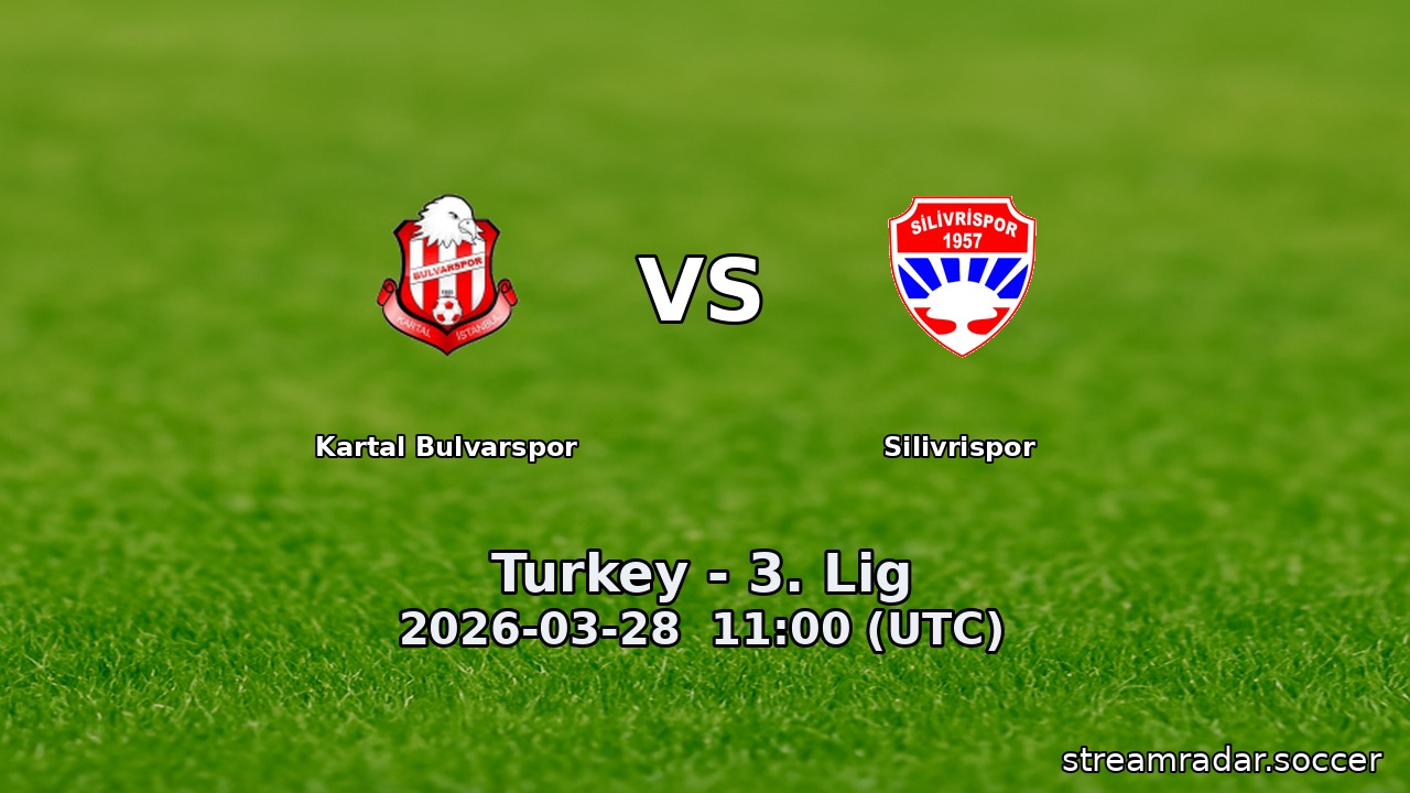 Kartal Bulvarspor vs Silivrispor