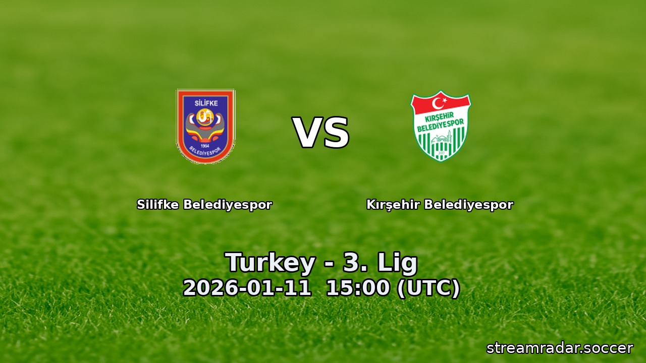 Silifke Belediyespor vs Kırşehir Belediyespor