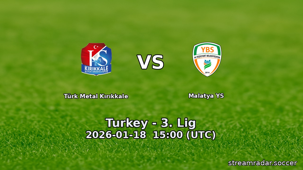 Türk Metal Kırıkkale vs Malatya YS