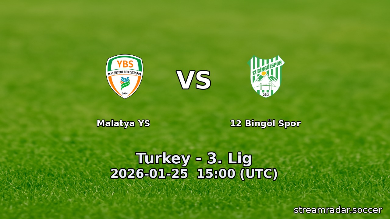 Malatya YS vs 12 Bingöl Spor