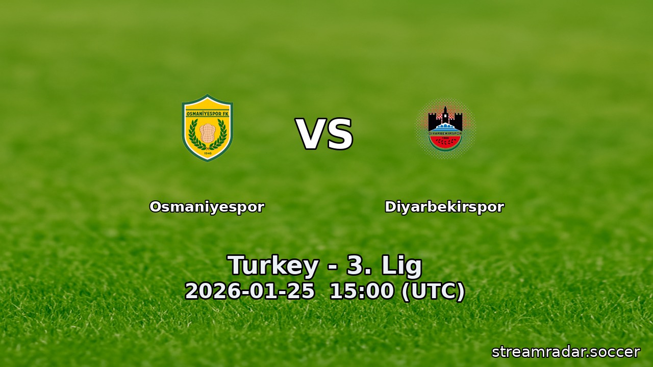 Osmaniyespor vs Diyarbekirspor