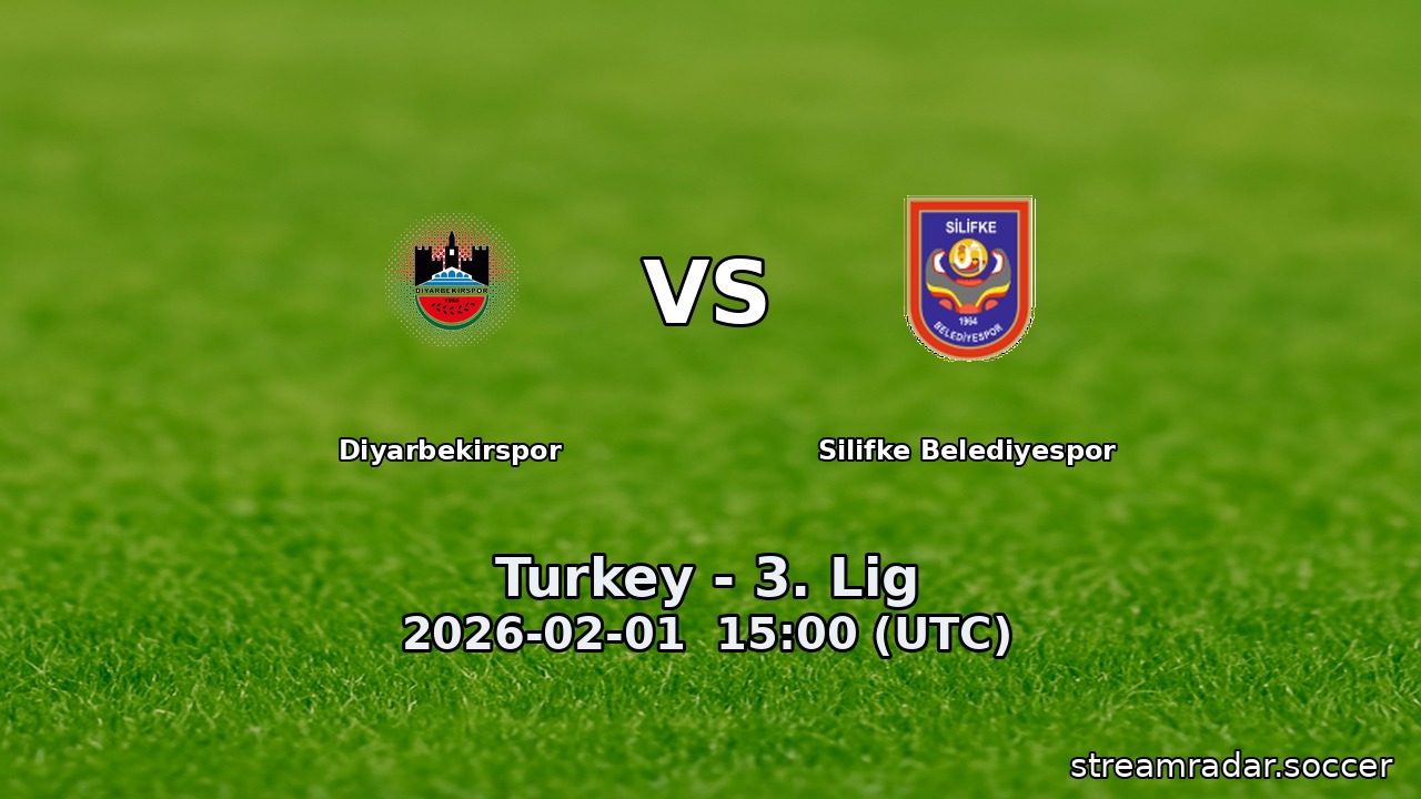 Diyarbekirspor vs Silifke Belediyespor