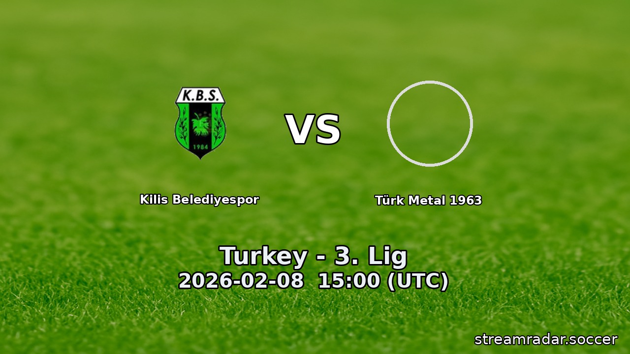 Kilis Belediyespor vs Türk Metal 1963
