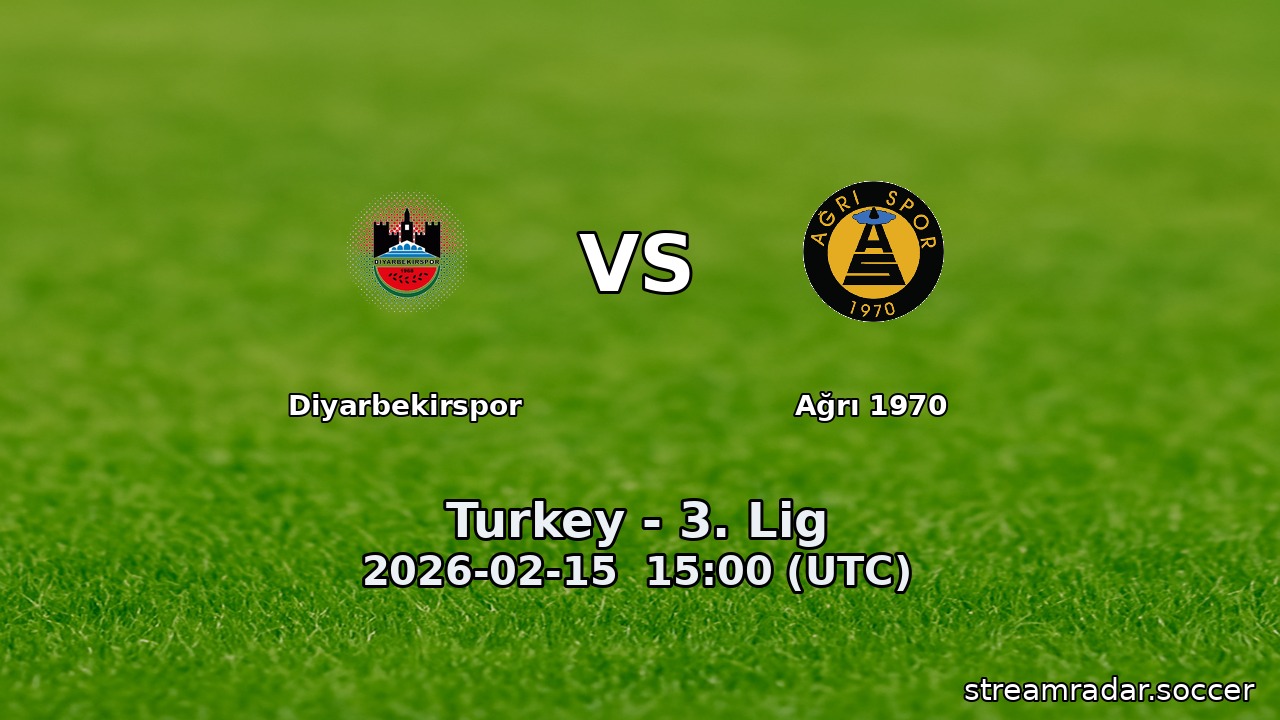 Diyarbekirspor vs Ağrı 1970