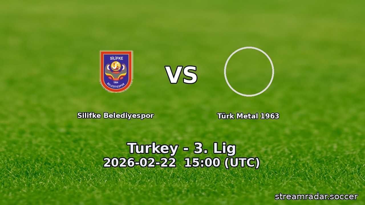 Silifke Belediyespor vs Türk Metal 1963