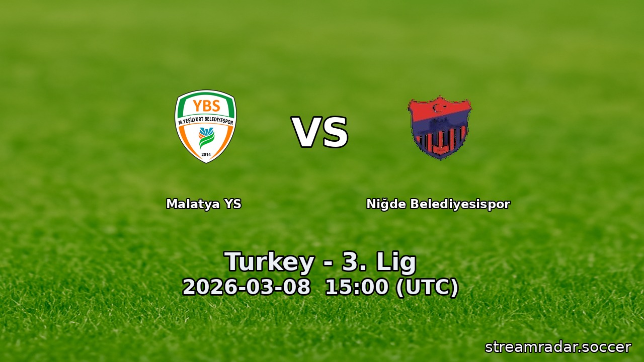 Malatya YS vs Niğde Belediyesispor