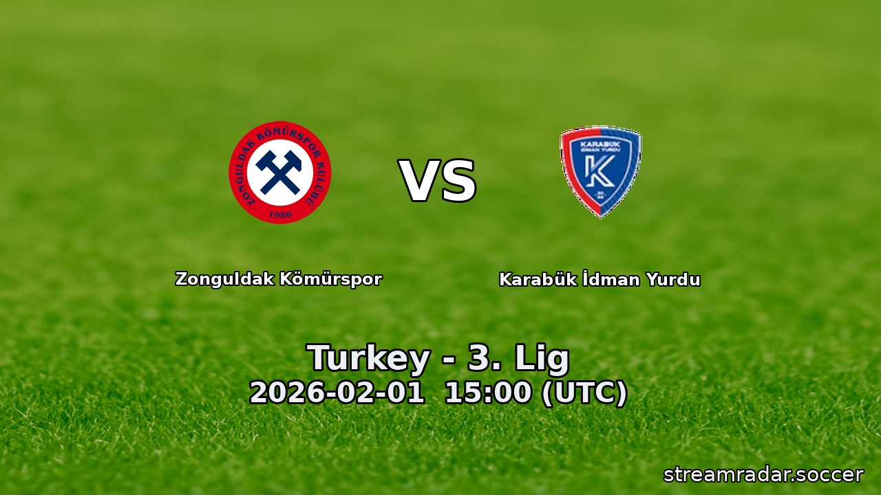 Zonguldak Kömürspor vs Karabük İdman Yurdu