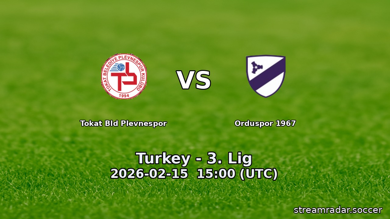 Tokat Bld Plevnespor vs Orduspor 1967