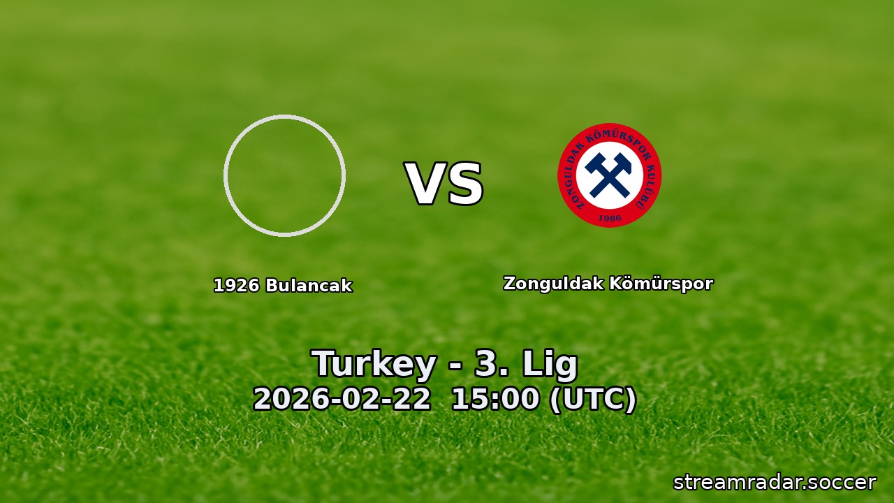 1926 Bulancak vs Zonguldak Kömürspor