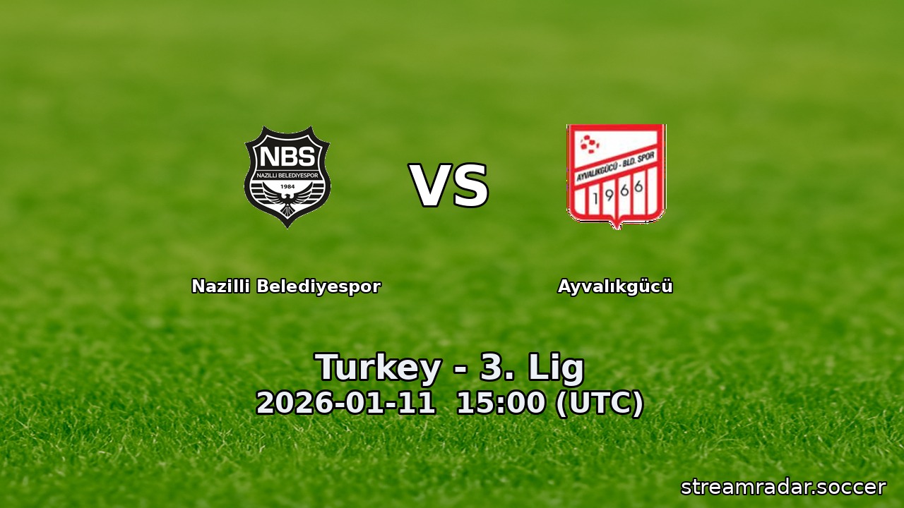 Nazilli Belediyespor vs Ayvalıkgücü