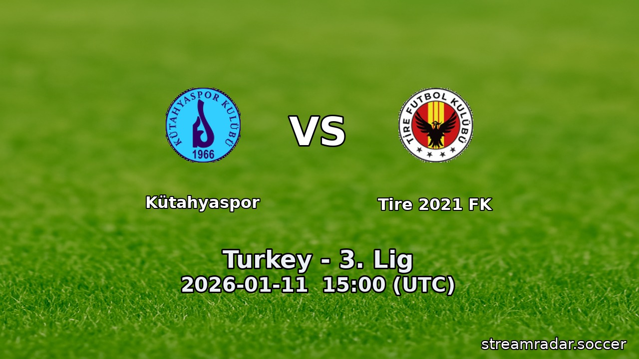 Kütahyaspor vs Tire 2021 FK