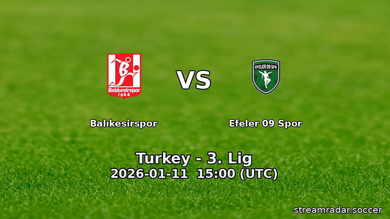 Balıkesirspor vs Efeler 09 Spor