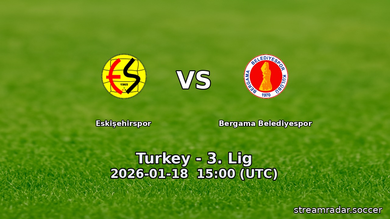 Eskişehirspor vs Bergama Belediyespor