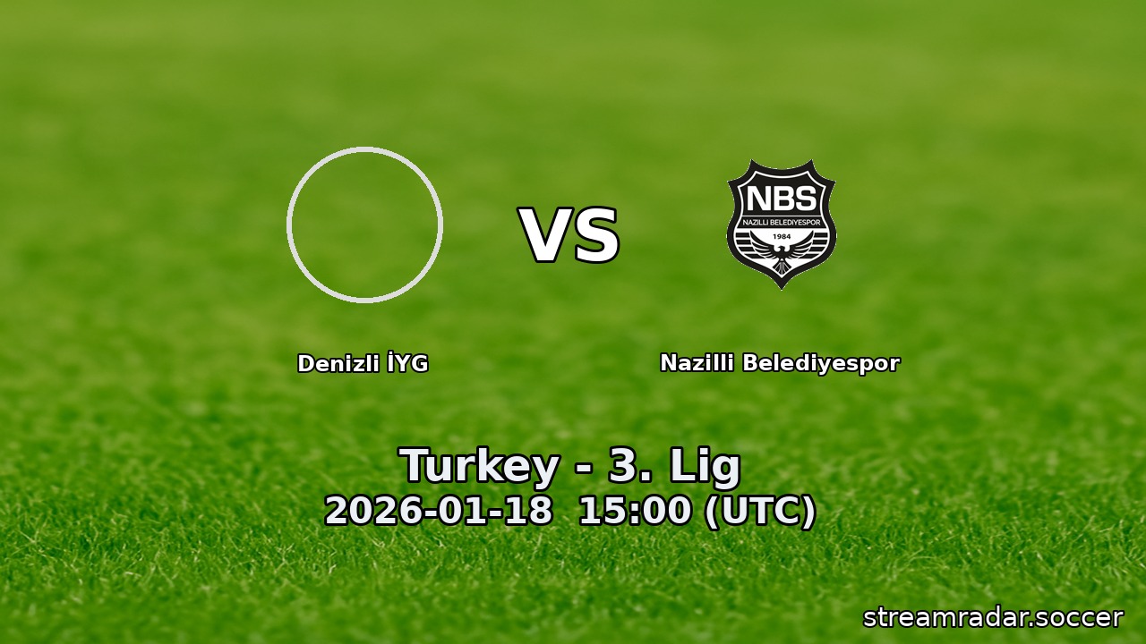 Denizli İYG vs Nazilli Belediyespor