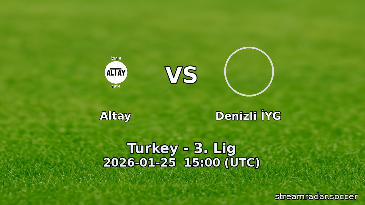 Altay vs Denizli İYG