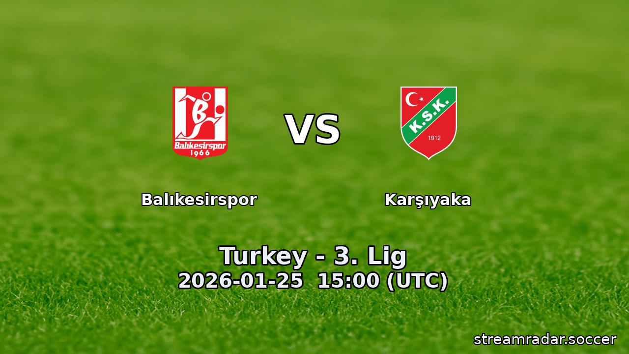 Balıkesirspor vs Karşıyaka