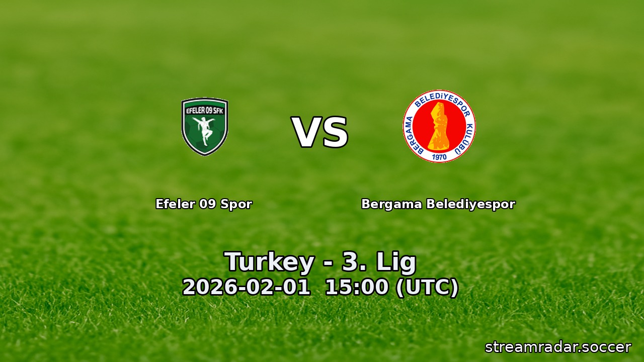 Efeler 09 Spor vs Bergama Belediyespor