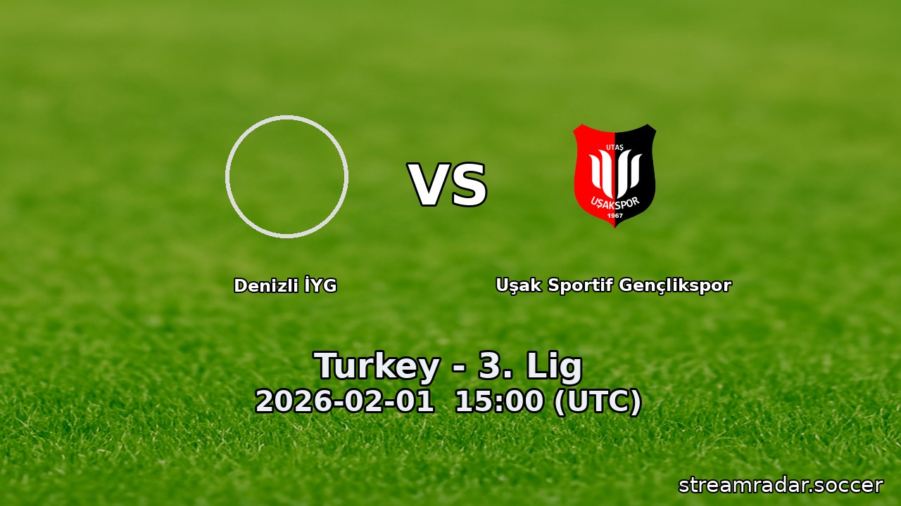 Denizli İYG vs Uşak Sportif Gençlikspor