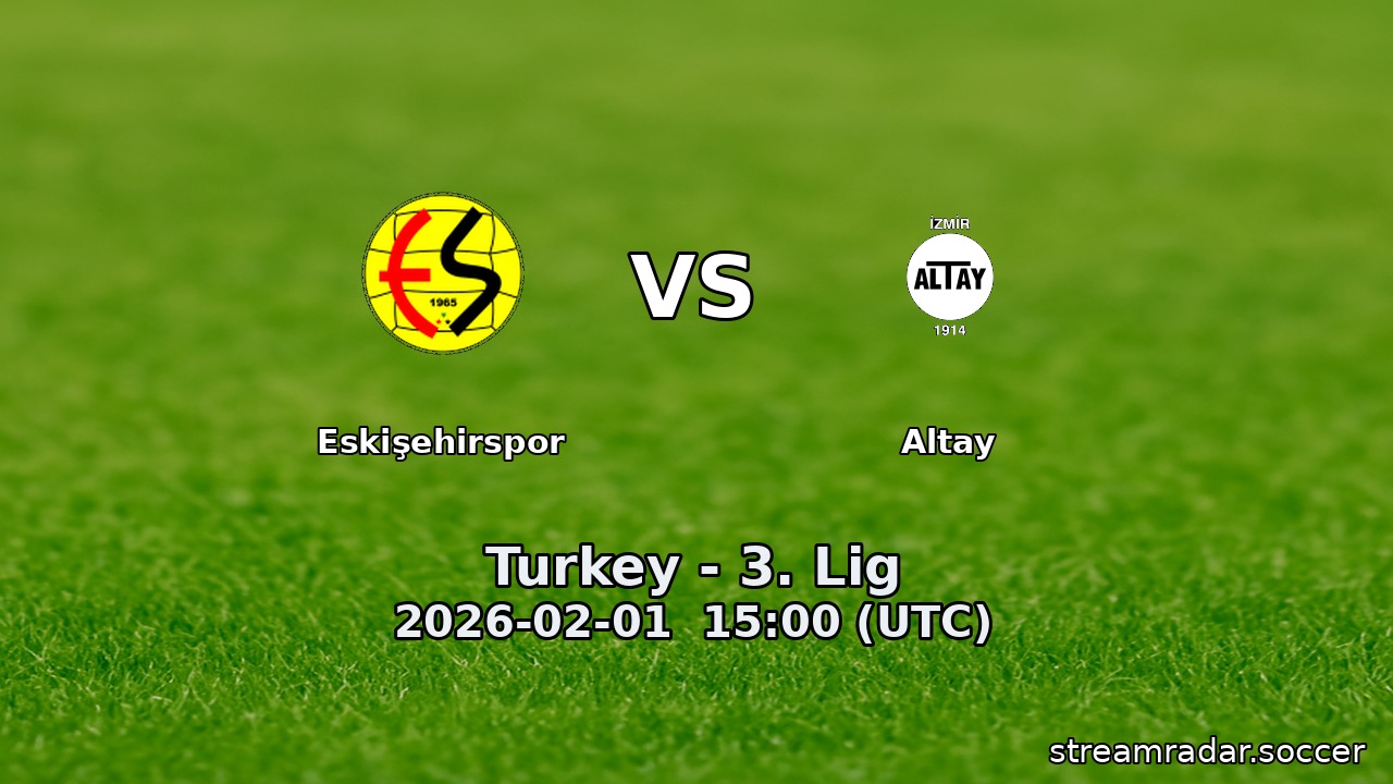 Eskişehirspor vs Altay