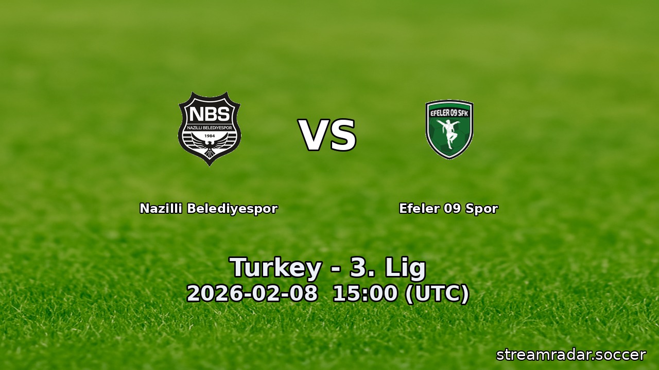 Nazilli Belediyespor vs Efeler 09 Spor