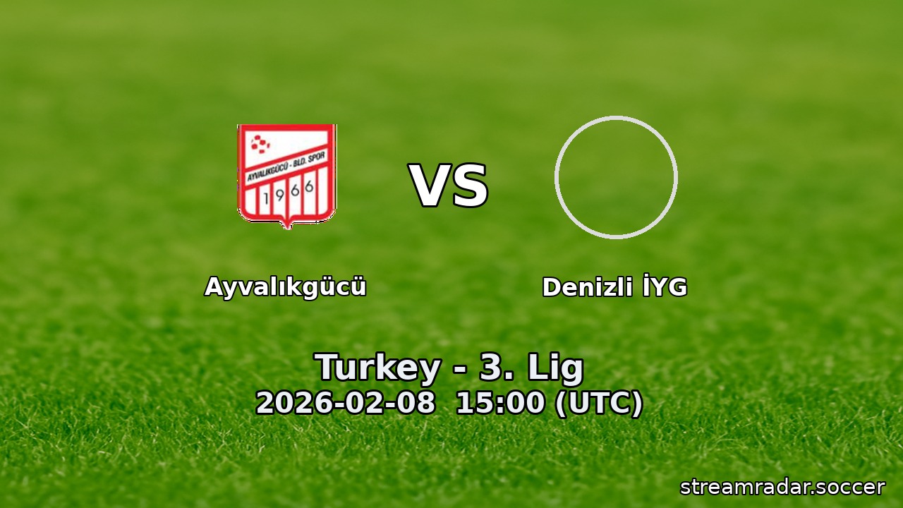 Ayvalıkgücü vs Denizli İYG