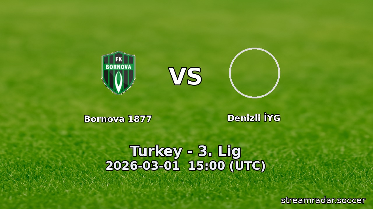 Bornova 1877 vs Denizli İYG