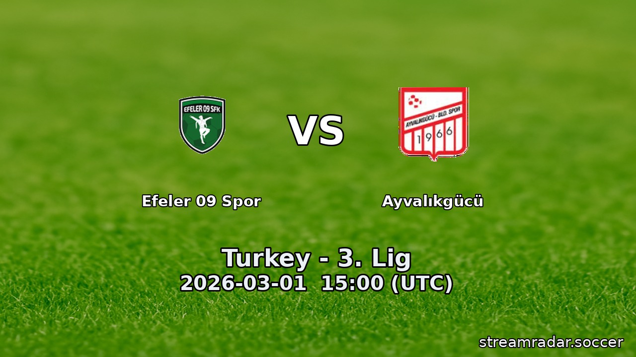 Efeler 09 Spor vs Ayvalıkgücü