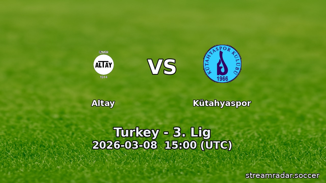 Altay vs Kütahyaspor