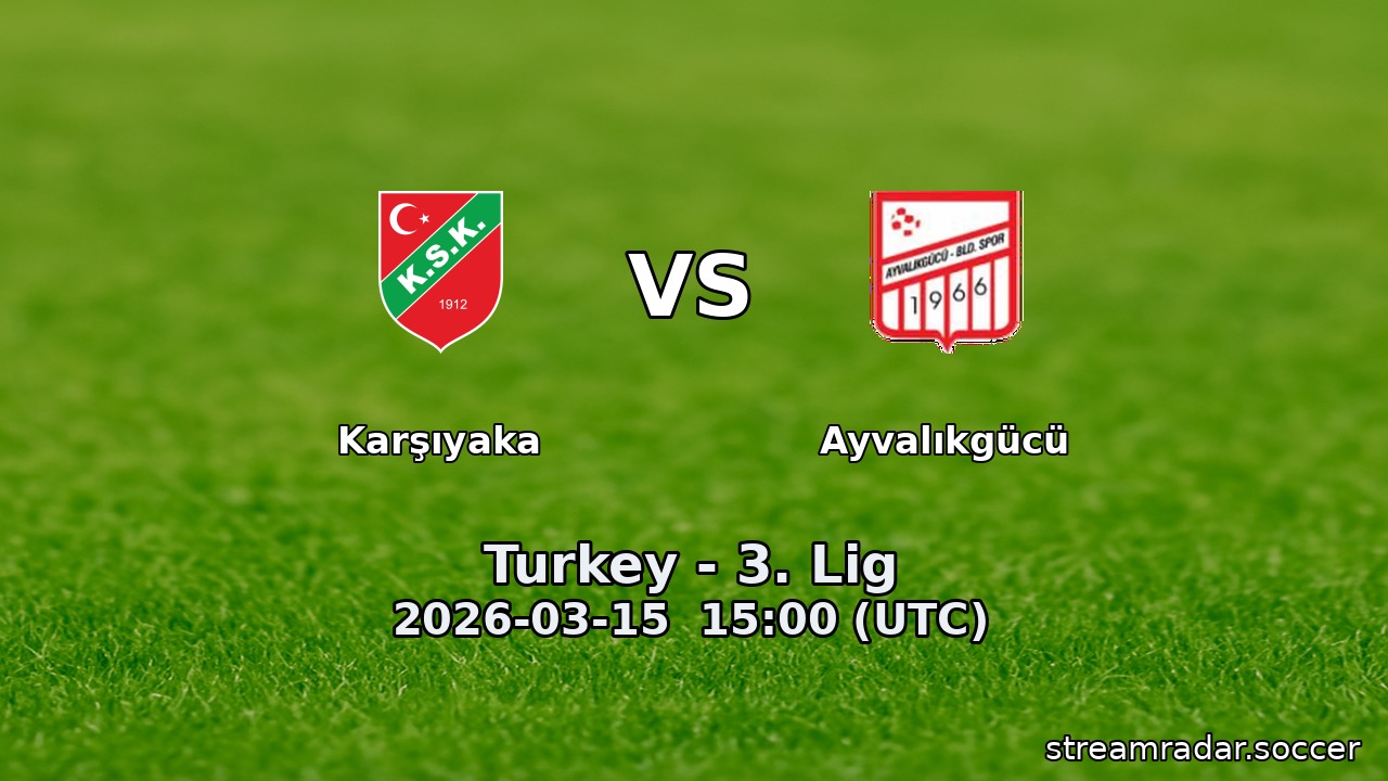 Karşıyaka vs Ayvalıkgücü