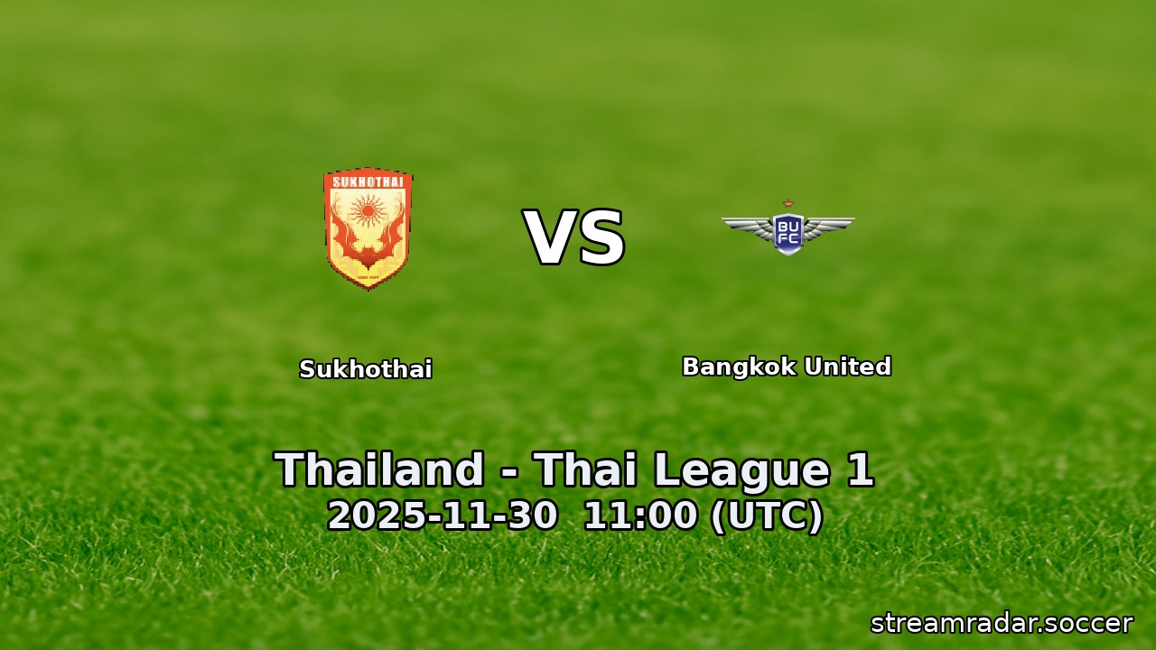 Sukhothai vs Bangkok United