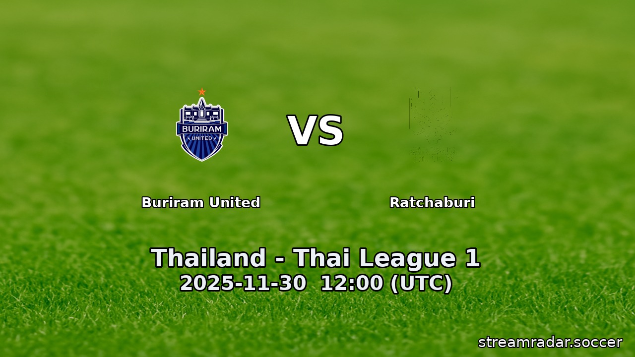 Buriram United vs Ratchaburi