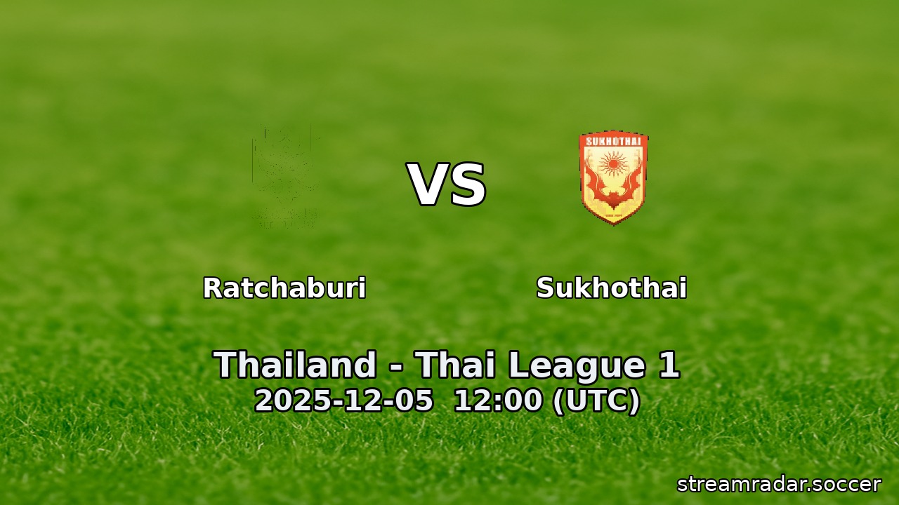 Ratchaburi vs Sukhothai