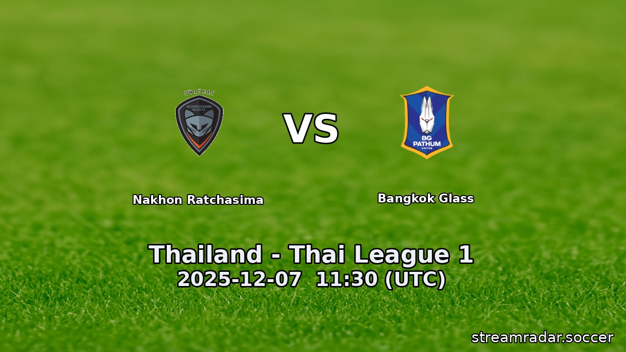 Nakhon Ratchasima vs Bangkok Glass