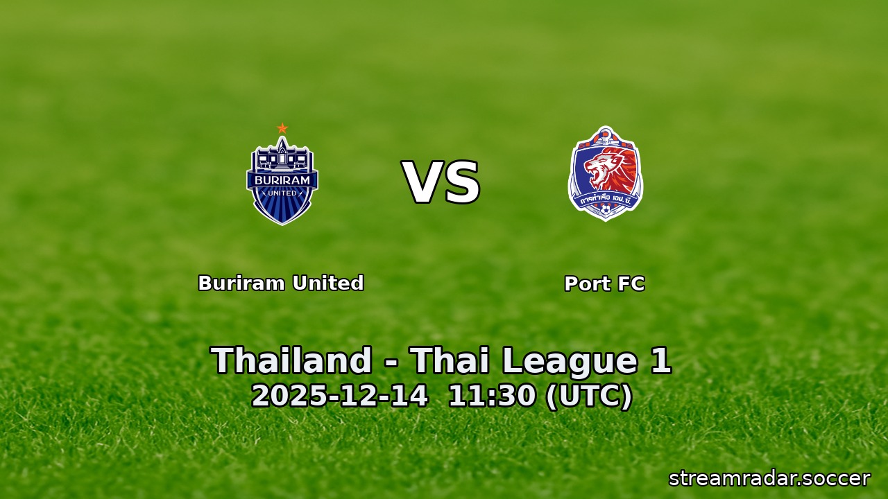 Buriram United vs Port FC