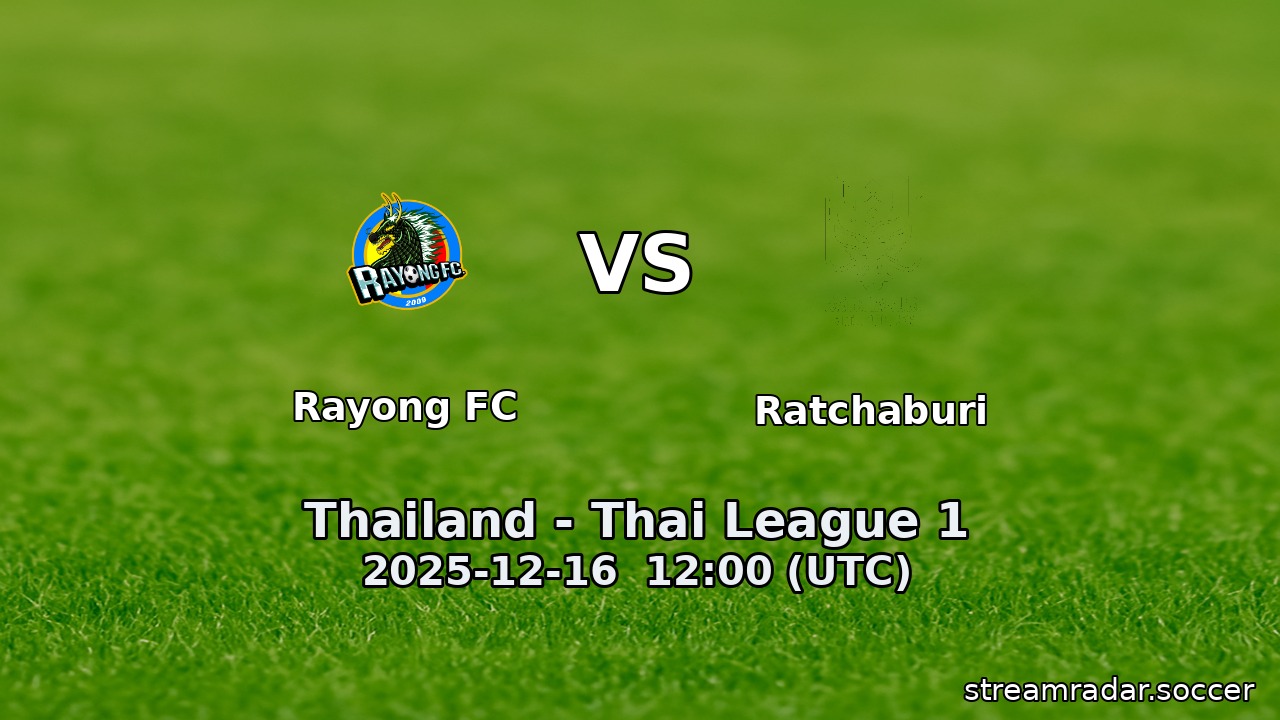 Rayong FC vs Ratchaburi