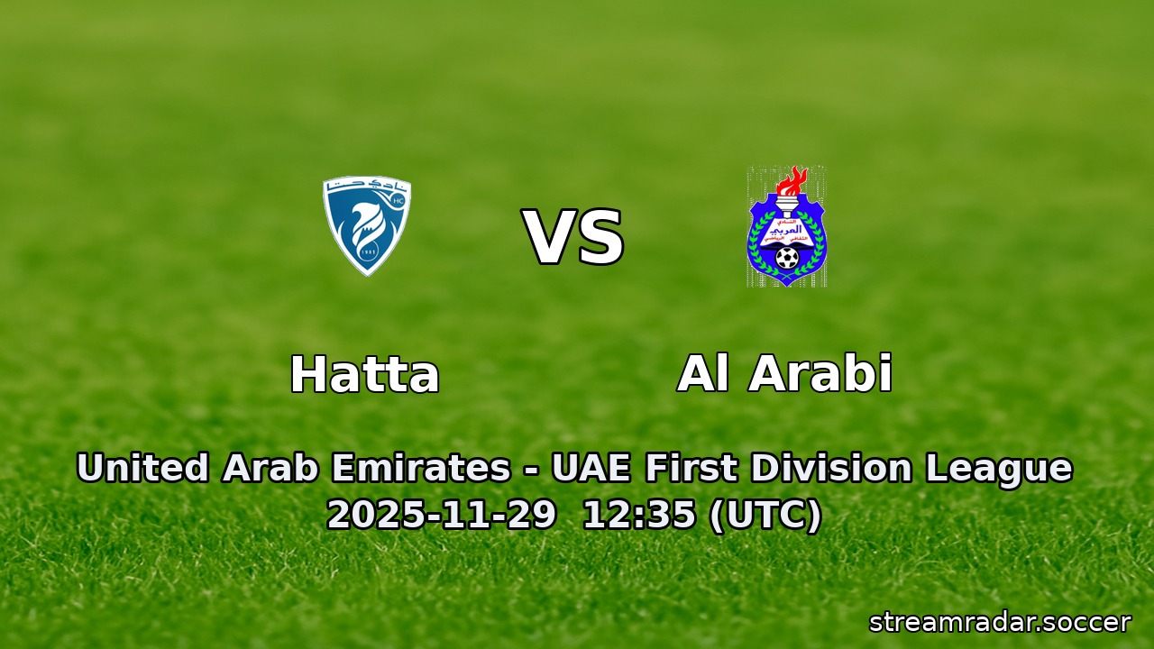 Hatta vs Al Arabi