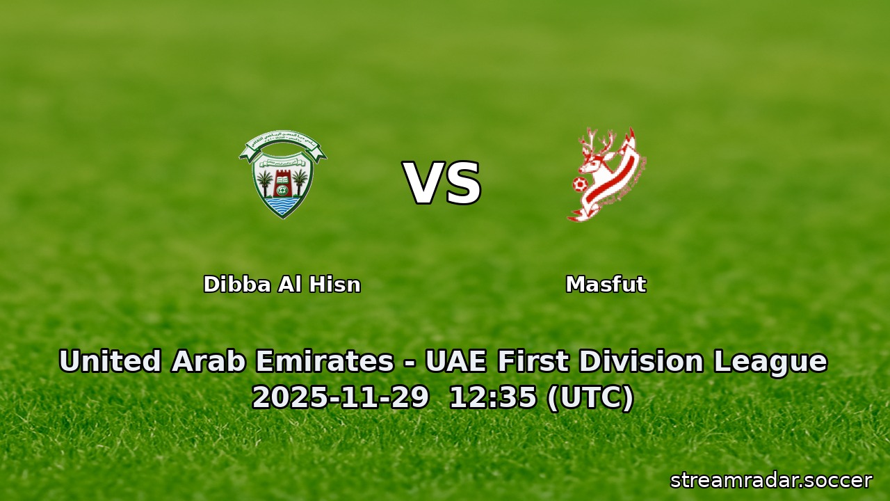 Dibba Al Hisn vs Masfut