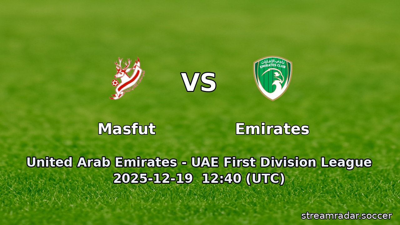 Masfut vs Emirates