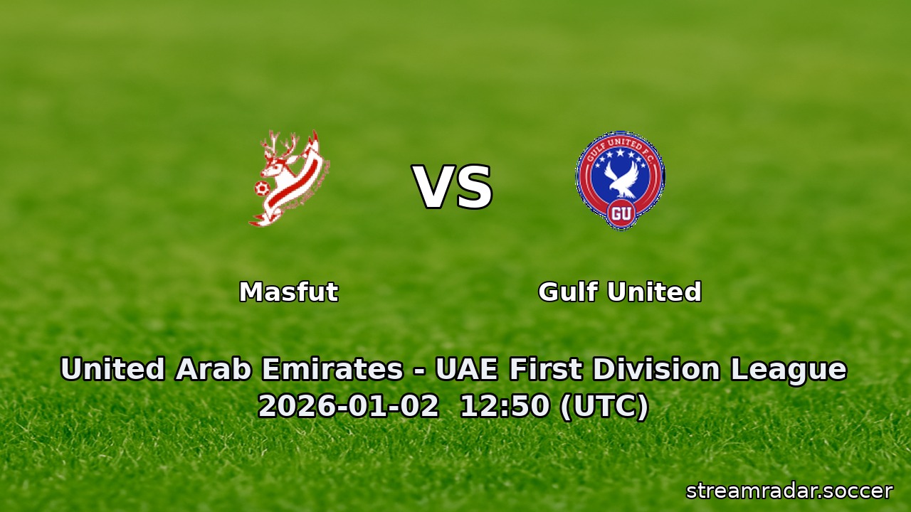 Masfut vs Gulf United