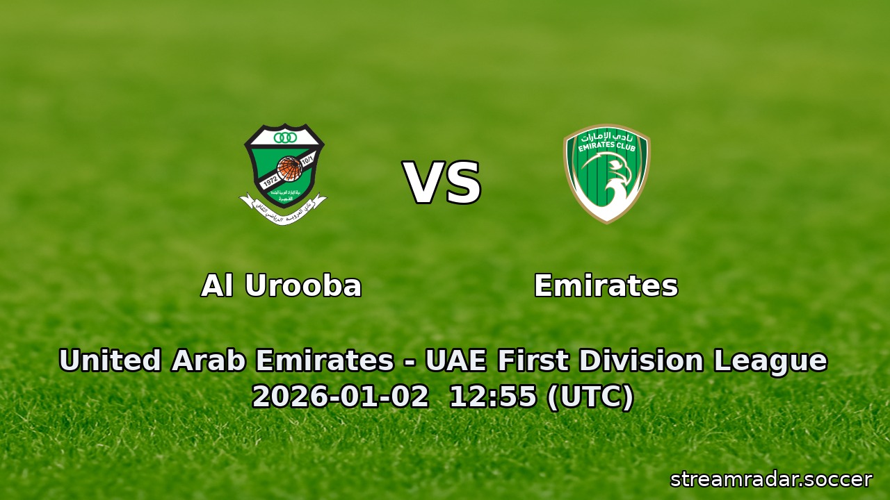 Al Urooba vs Emirates