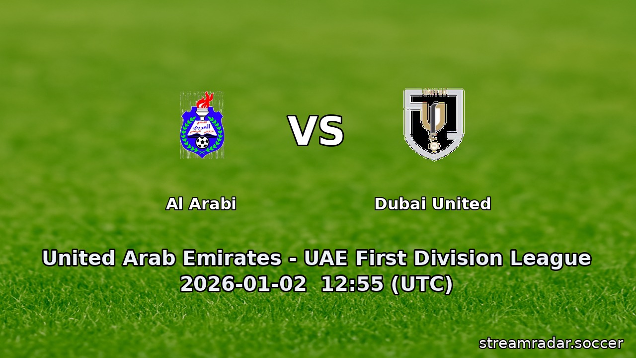 Al Arabi vs Dubai United