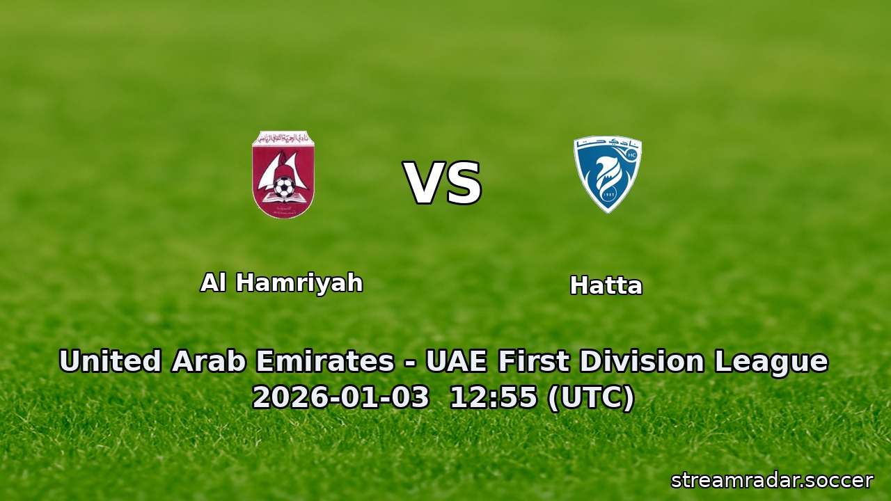 Al Hamriyah vs Hatta