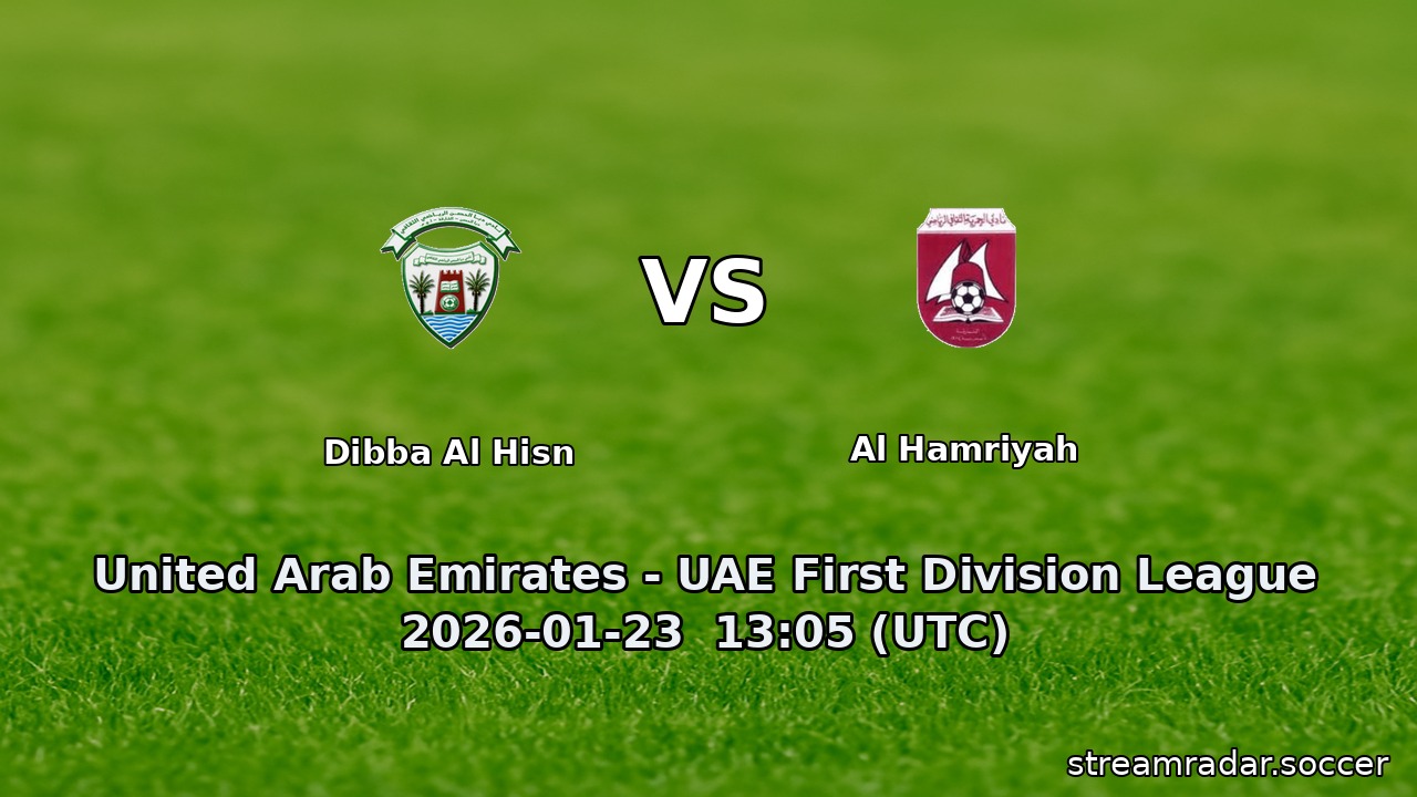 Dibba Al Hisn vs Al Hamriyah